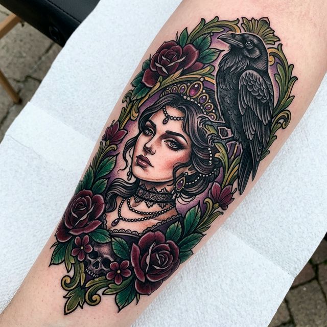 Neotraditional Tattoo 1